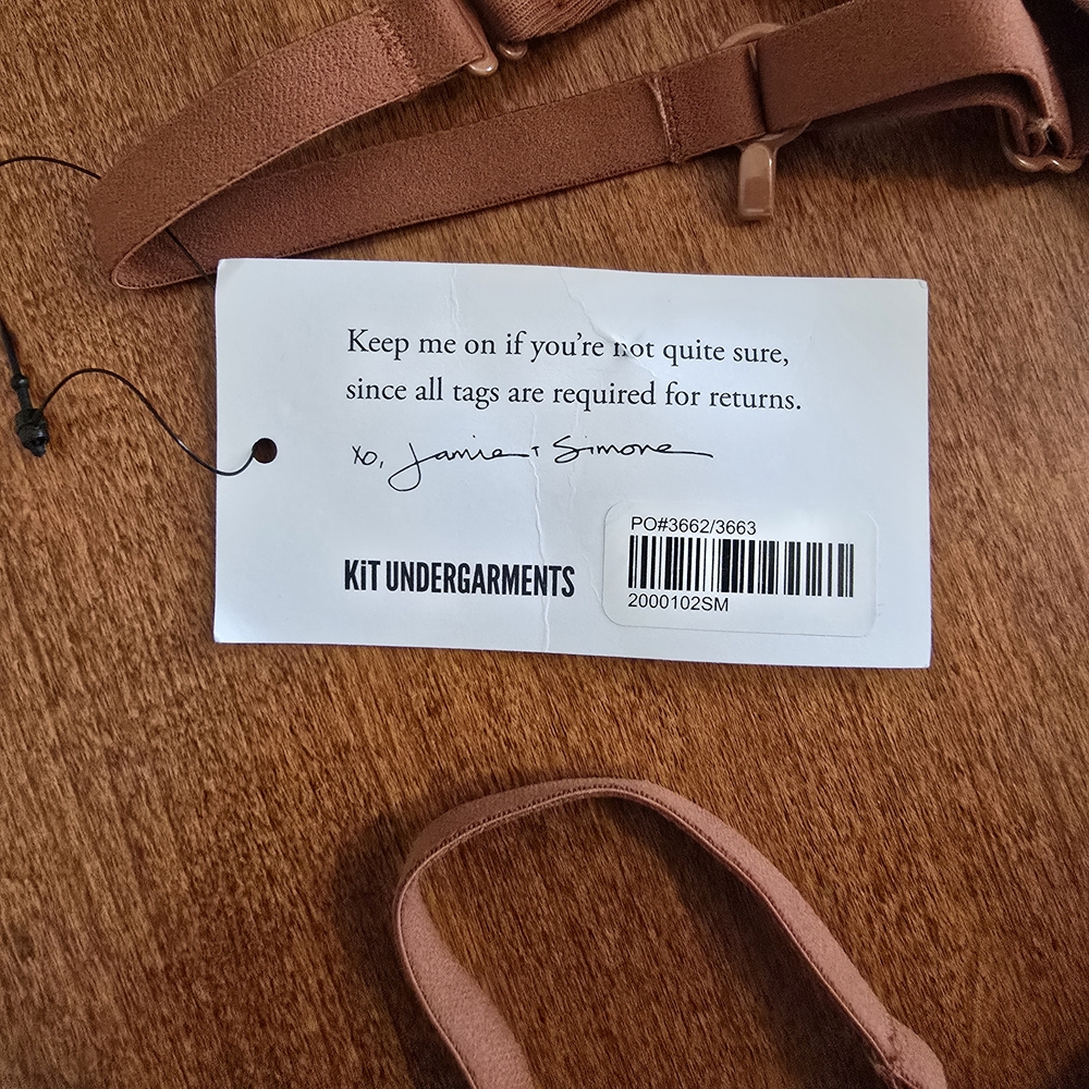 ThirdLove X Kit Undergarments Soft Wireless Bra / Bralette in Brown - Size Small - Picture 9 of 10